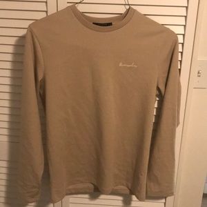 Beige long sleeve tee